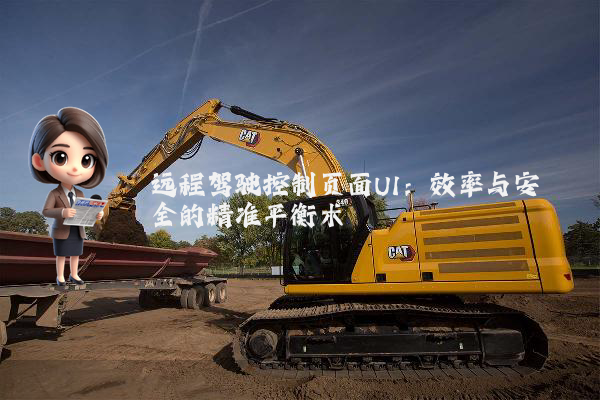 远程驾驶控制页面UI：效率与安全的精准平衡术